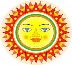 Clipart - Traditional New Year Sun