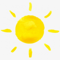 Free Sunshine Clipart - Watercolor Sun Transparent ...