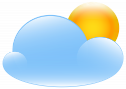 Partly Cloudy with Sun Weather Icon PNG Clip Art - Best WEB Clipart