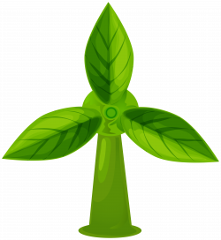 Green Wind Turbine PNG Clip Art - Best WEB Clipart