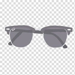 Overlays, black framed Ray-Ban clubmaster sunglasses ...