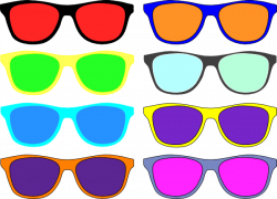 Colorful Sunglasses Clip Art at Clker.com - vector clip art ...