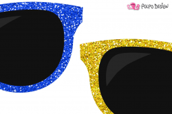 Colorful Glitter Sunglasses clipart By Polpo Design ...