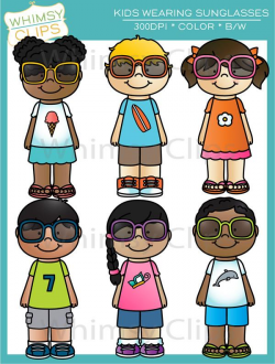 Kids Wearing Sunglasses Clip Art