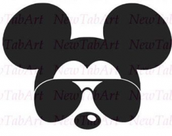 Mickey Mouse With Sunglasses Clipart