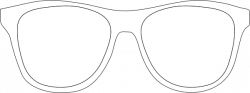 Printable Glasses Template | Black And White Sunglass Frames ...