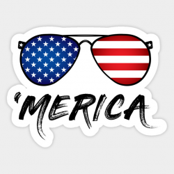 USA Patriotic Flag - Merica Sunglasses