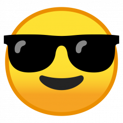 Smiling face with sunglasses Icon | Noto Emoji Smileys Iconset | Google