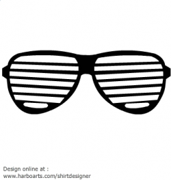 Shutter sunglasses clipart image #12758