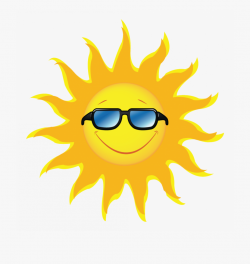 Sun Clipart - Sun Wearing Glasses Clipart #353146 - Free ...
