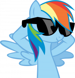 Image - FANMADE Rainbow Dash with sunglasses.png | My Little Pony ...