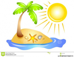 Palm Tree Clipart Sunshine Beach Pencil And In Color ...