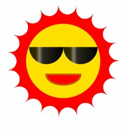 Sunshine Clipart Big - Sun With Sunglasses - happy sun png ...