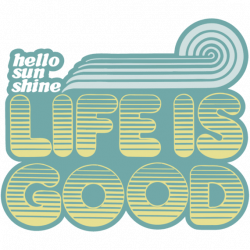Hello Sunshine Die Cut Sticker|Life is Good