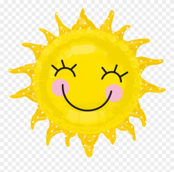Smiley Sunshine Sun Balloon - Sun Balloon Clipart (#1755142 ...