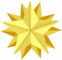 Clipart - Golden star