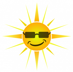 Clipart - Cool Happy Sun