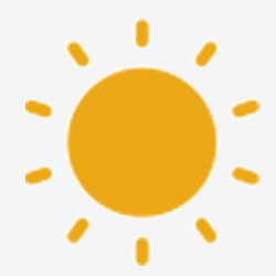 Yellow Sun Weather Icon, Sunlight, Cartoon Sunshine, Yellow ...