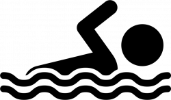 Swimming pool clipart black and white