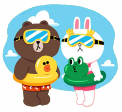brown and cony swimming day | Brown and Cony | Pinterest | Brown ...