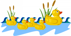 Clipart - Rubber Duck Family