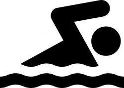 black and white swim image | Black Swim clip art - vector ...