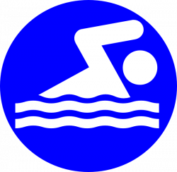 White Swimmer Logo Clip Art at Clker.com - vector clip art online ...