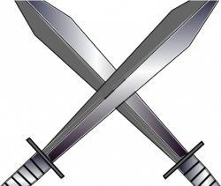 Swords Clipart Dagger - Swords Crossing Png - Download ...