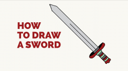 How to Draw a Sword - Easy Step-by-Step Drawing Tutorial
