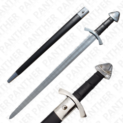 Viking Battle Ready Sword and Scabbard Set - Silver – Panther Wholesale