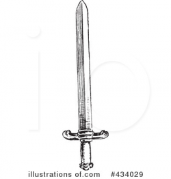 Sword Clipart #434029 - Illustration by BestVector