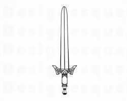 Sword Outline SVG, Sword Svg, Sword Clipart, Sword Files for Cricut, Sword  Cut Files For Silhouette, Sword Dxf, Sword Png, Eps, Sword Vector