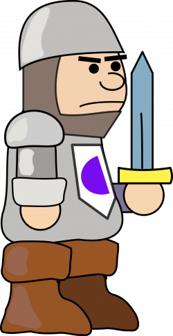 Clipart - Medieval soldier