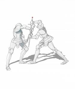 Clipart - the sword fight
