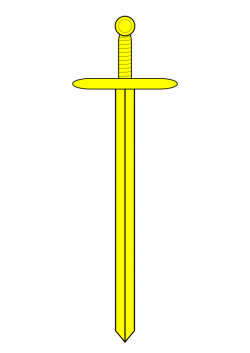 Clipart - sword Or (yellow)