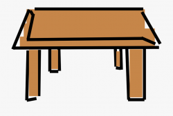 Table Clipart Cartoon - Desk Clip Art #350895 - Free ...