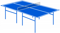 Clipart - Table tennis table
