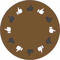 Clipart - Round Table Vote