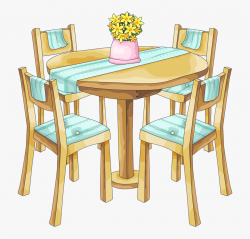 Table And Chairs * Clip Art Misc Clipart - Dining Room Clip ...