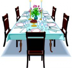 56+ Dinner Table Clipart | ClipartLook