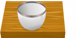 Clipart - Bowl on table