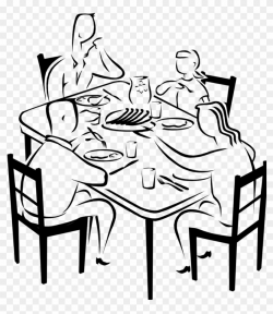 289 2899950 Table Fancy Dinner Clipart Black And White 10 ...