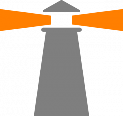 Lighthouse Grey-orange Clip Art at Clker.com - vector clip art ...