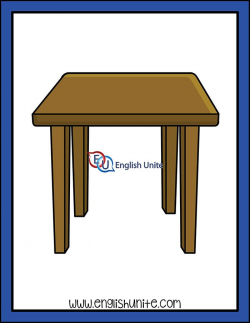House - Side Table | Clip Art | Table, House siding, Furniture