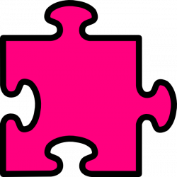 Jigsaw Pink Clip Art at Clker.com - vector clip art online, royalty ...
