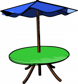 Clipart - Table Umbrella