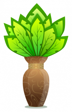 clipartist.net » Clip Art » plant and vase SVG