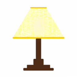 Clipart - YELLOW LAMP SHADE-simple-three-color