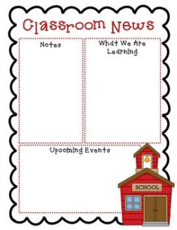 FREE Newsletter Templates | Second grade | Classroom ...