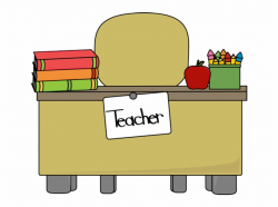 Classroom - Table - Clipart - Teacher Desk Clipart - Teacher ...